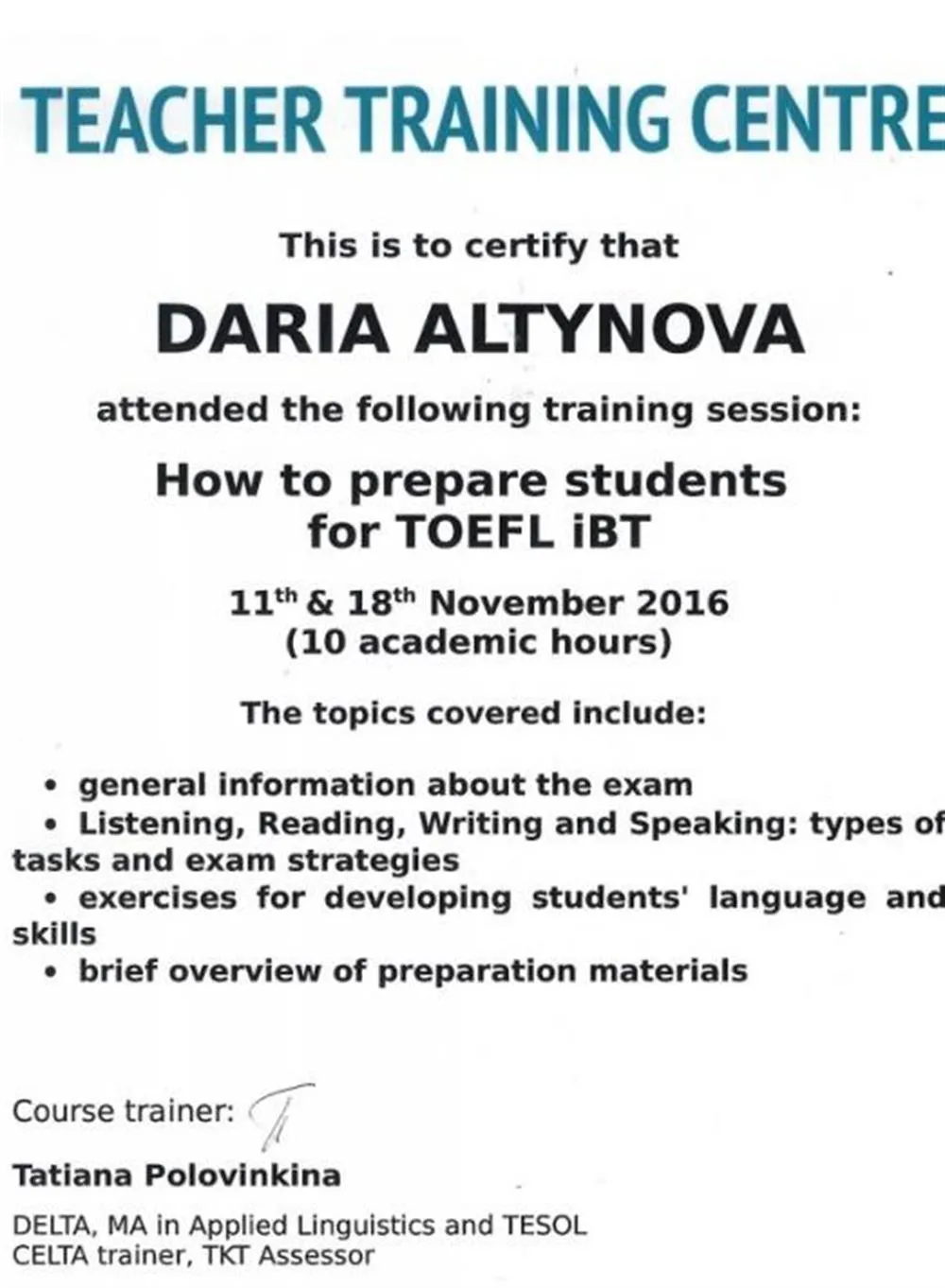 TOEFL