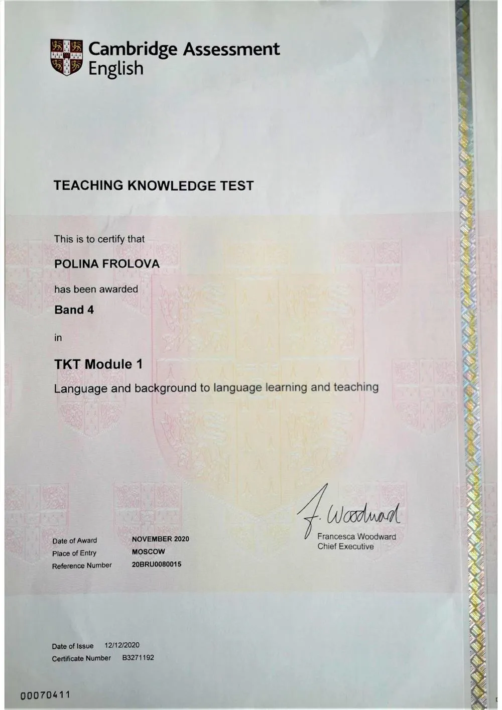 Teaching Knowledge Test Module 1