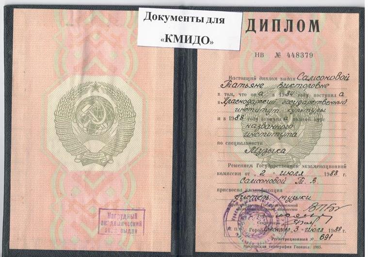 Диплом КГИК г. Краснодар