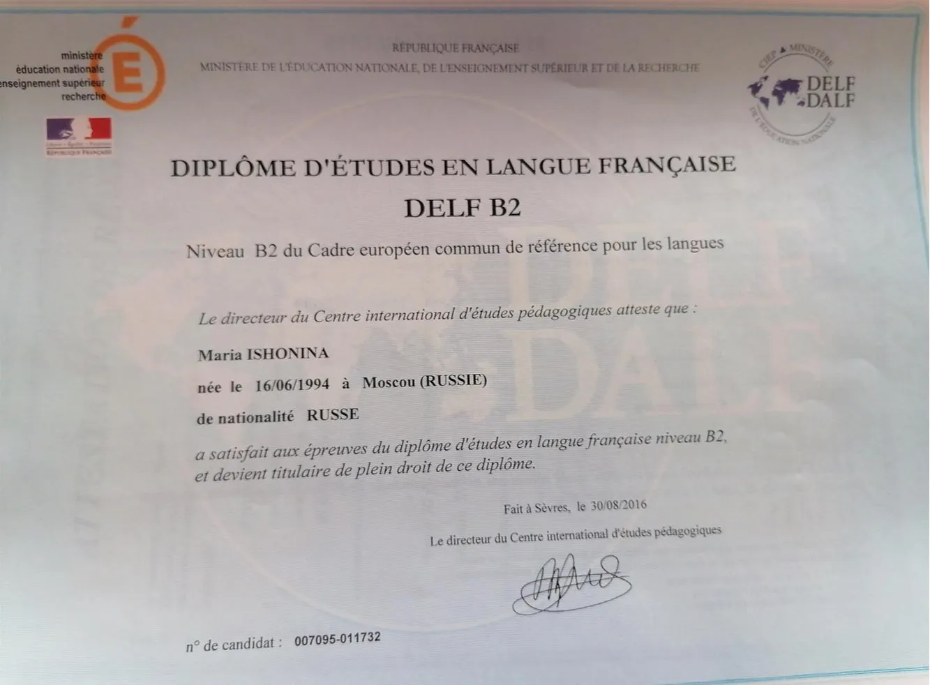 DELF B2 