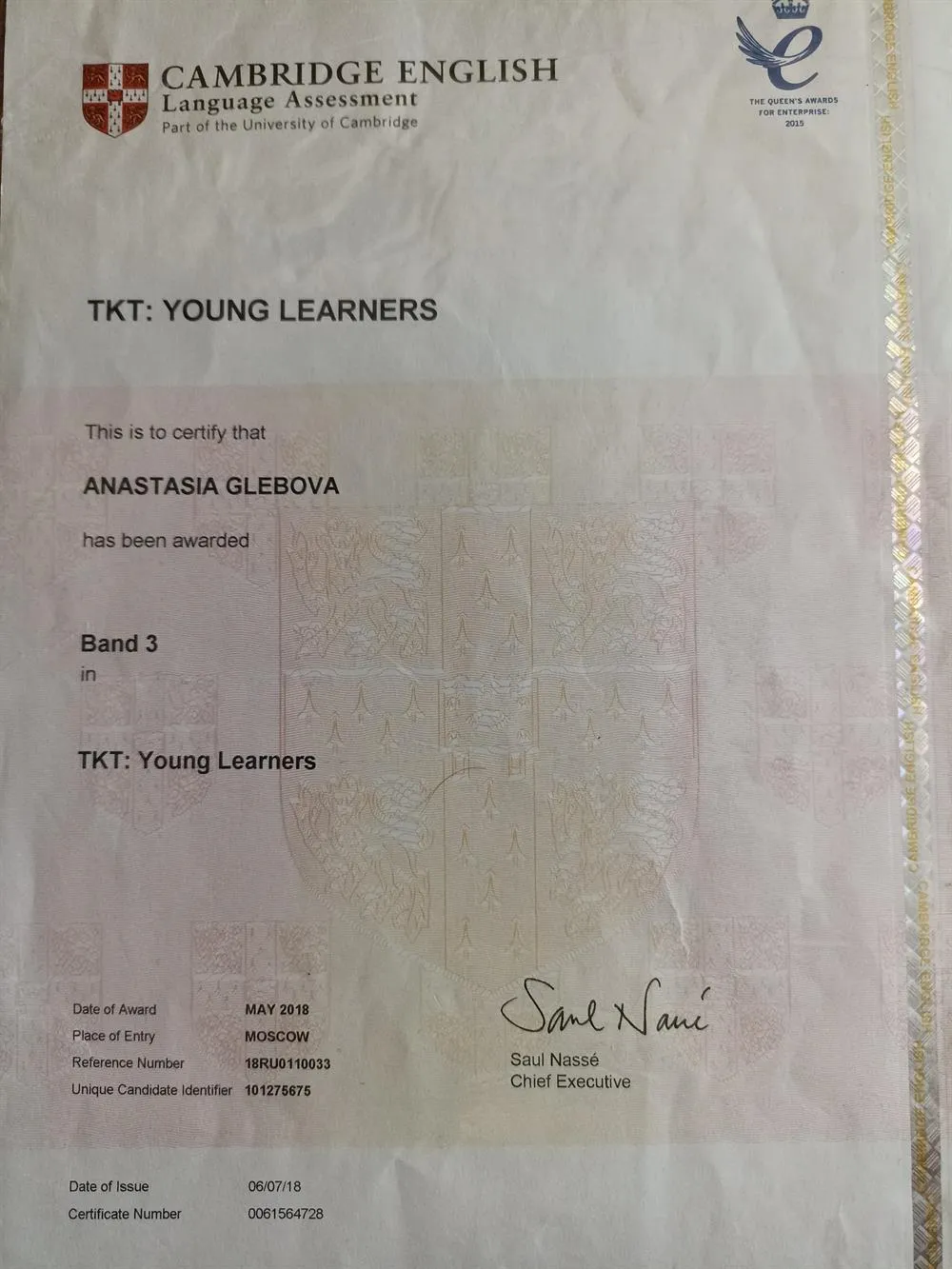 Cambridge TKT Young learners