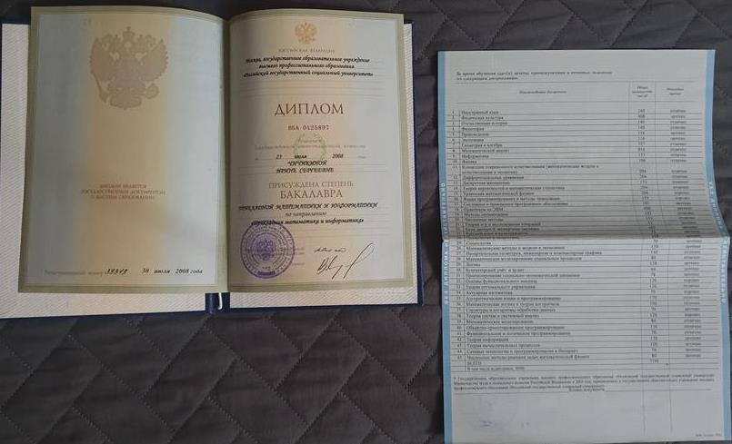 Диплом, бакалавриат